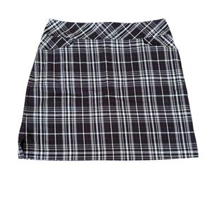 Dexim Golfwear Black , White & Red Plaid Skort